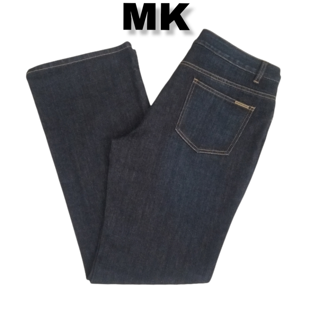 Michael Kors Sparkling Dark Wash 5 Pocket Jean 12